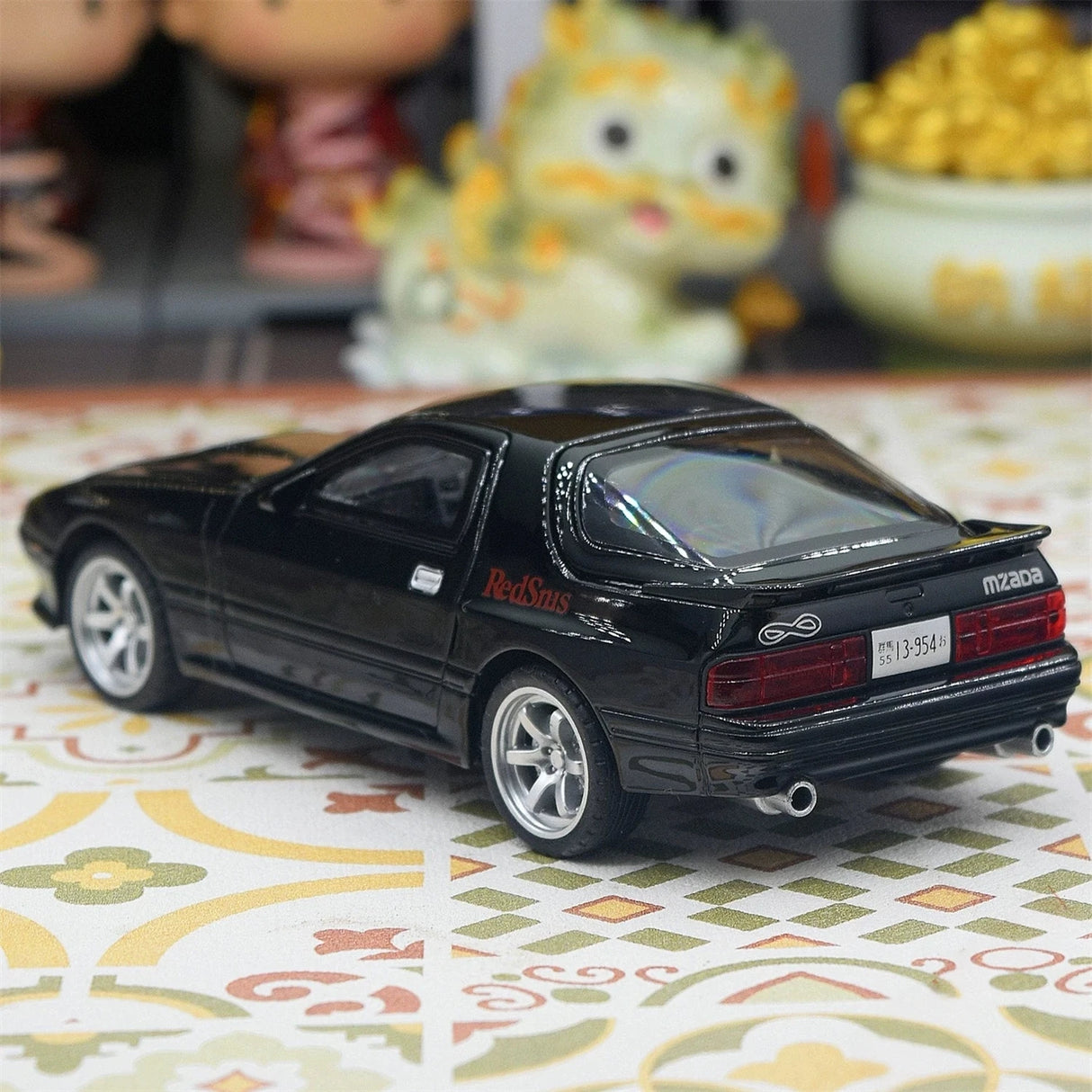 Mazda 1985 RX-7 FC3S svart 1:32 – pressgjuten visningsmodell