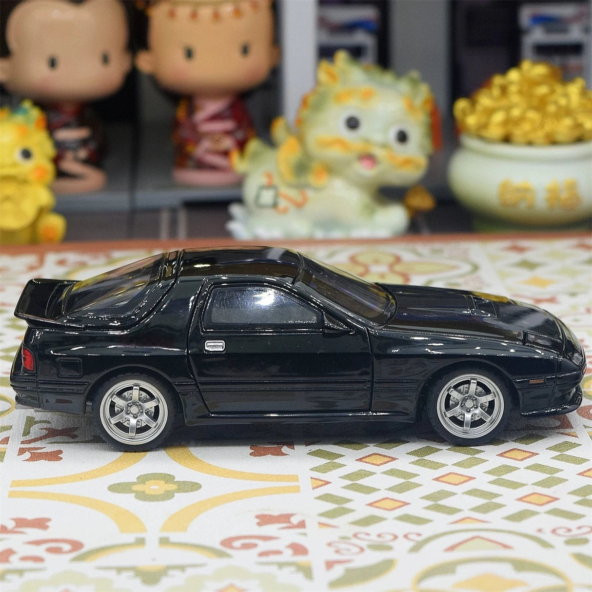 Mazda 1985 RX-7 FC3S svart 1:32 – pressgjuten visningsmodell