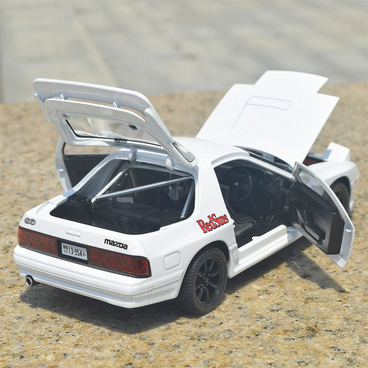 Mazda 1985 RX-7 FC3S 화이트 1:24 – 다이캐스트 디스플레이 모델 다이캐스트