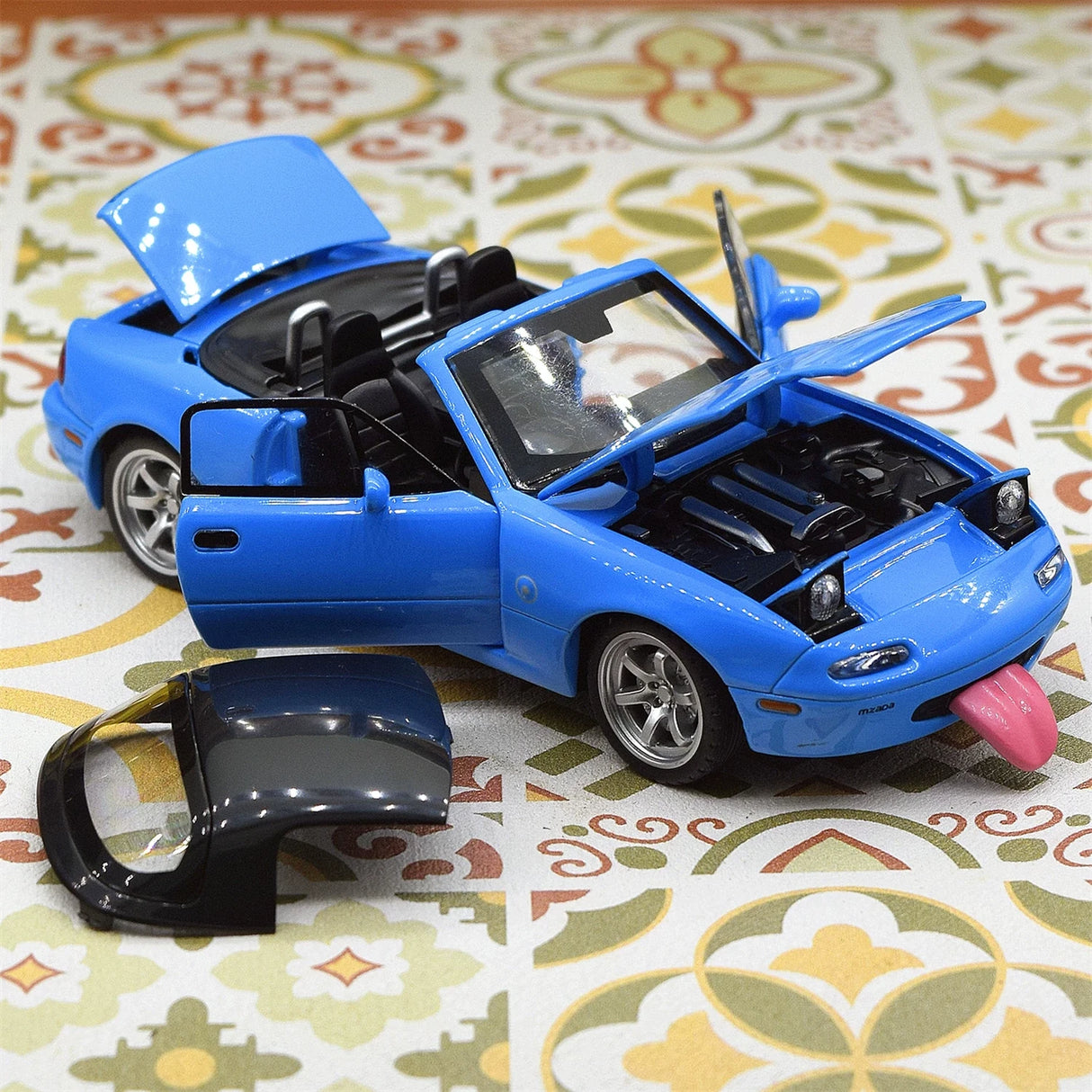 Mazda 1989 MX-5 Miata NA blå 1:32 – pressgjuten visningsmodell