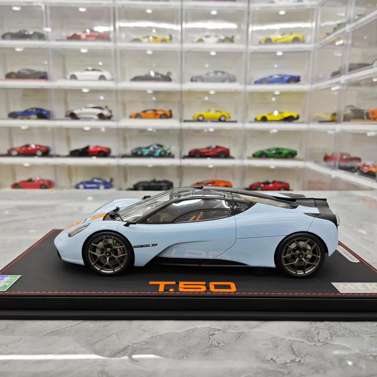Meko Gordon Murray 2020 Automotive T50 Gulf 1:18 – Collectible Resin Model Resin