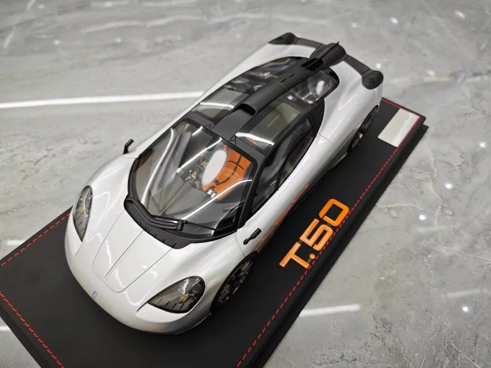 Meko Gordon Murray 2020 Automotive T50 Silver 1:18 – Collectible Resin Model Resin