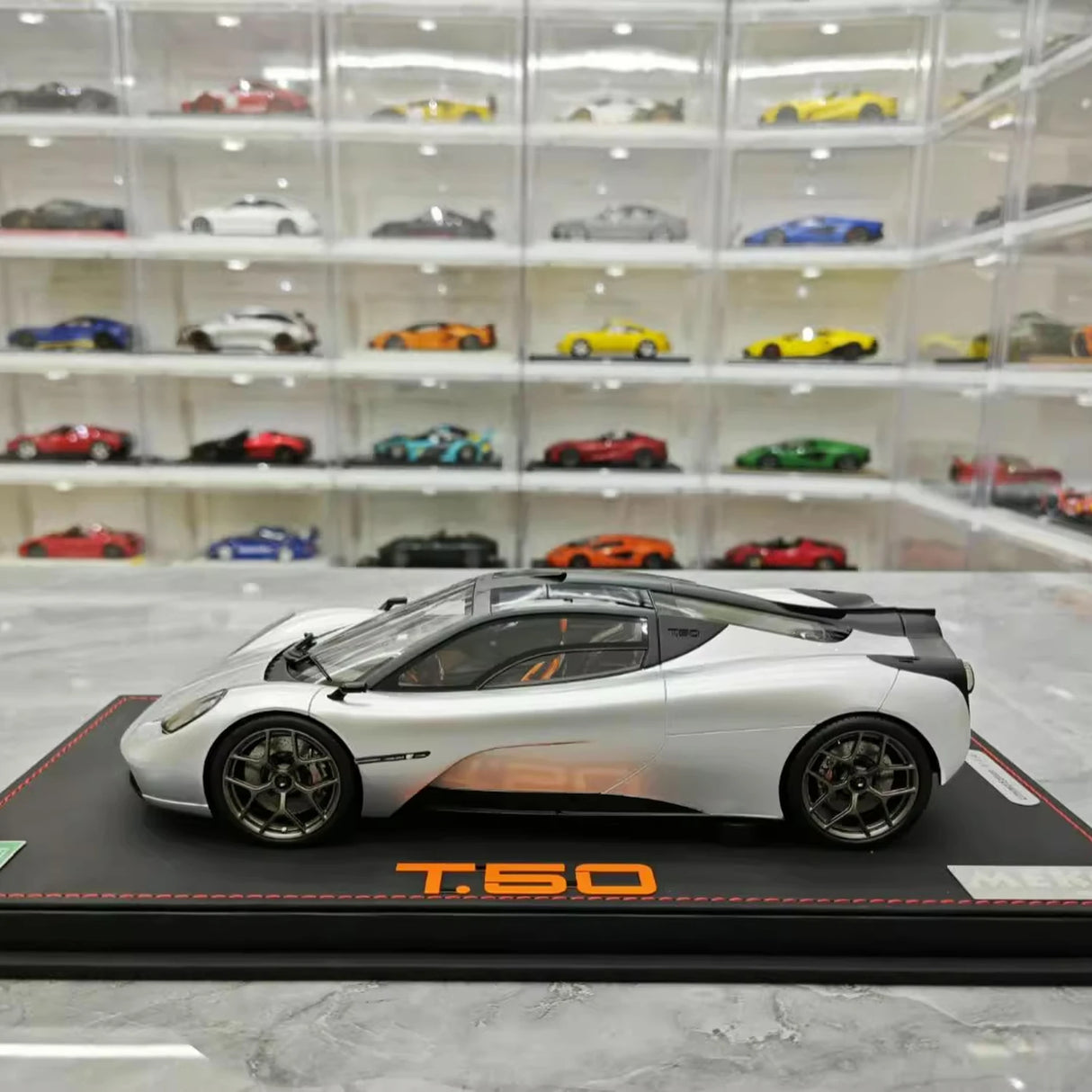 Meko Gordon Murray 2020 Automotive T50 Silver 1:18 – Collectible Resin Model Resin