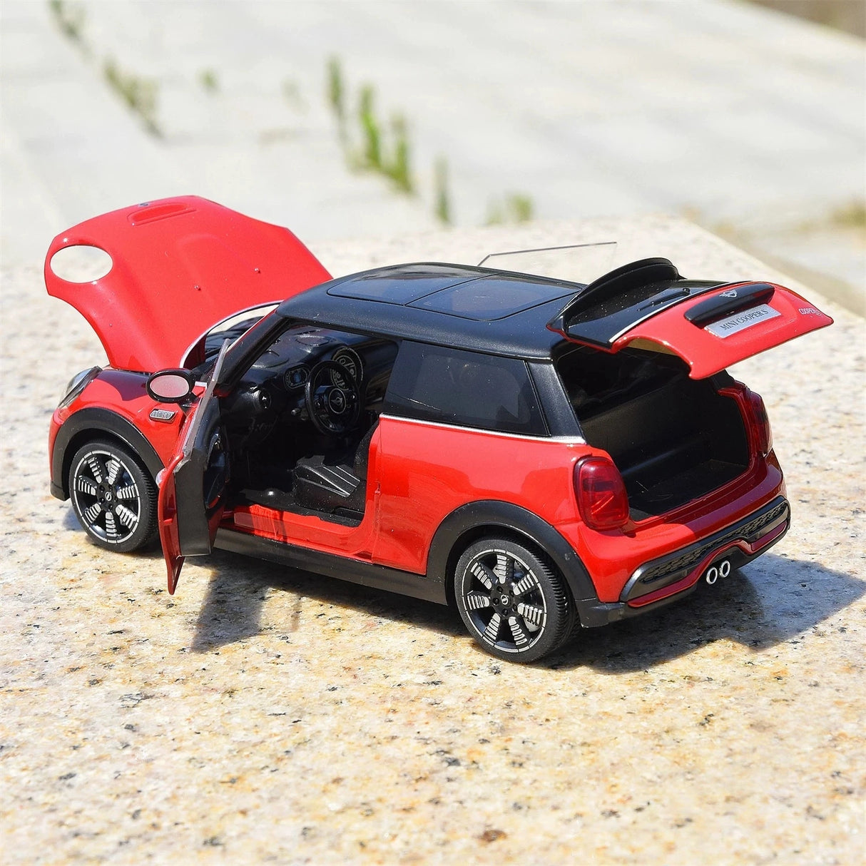 MINI 2021 쿠퍼 S 3도어 F56 LCI2 레드 1:24 – 다이캐스트 디스플레이 모델 다이캐스트