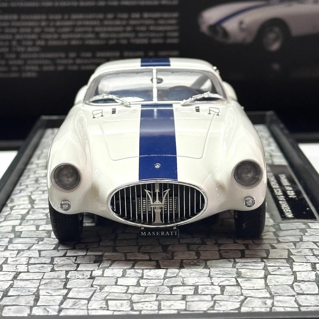 Minichamps Maserati 1953 A6GCS White 1:18 – Resina de Modelo de Resina de Coleção