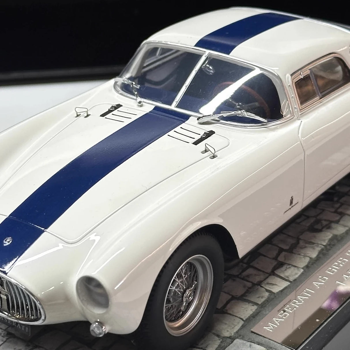 Minichamps Maserati 1953 A6GCS White 1:18 – Resina de Modelo de Resina de Coleção