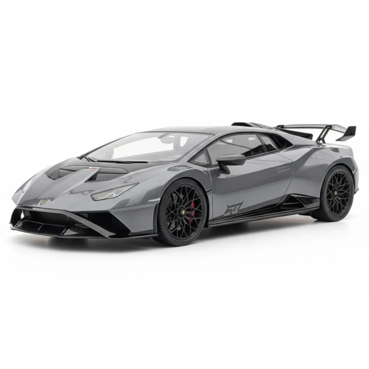 MR Collection Lamborghini 2021 Huracan STO Gray 1:18 – Collectible Resin Model Resin