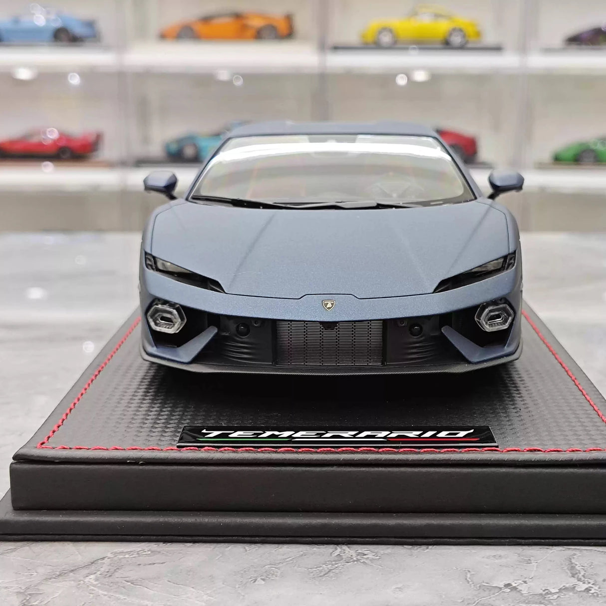 MR Collection Lamborghini 2024 Temerario AP Blue 1:18 – Collectible Resin Model Resin