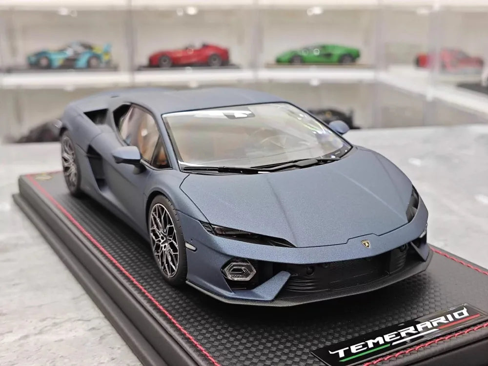 MR Collection Lamborghini 2024 Temerario AP Blue 1:18 – Collectible Resin Model Resin