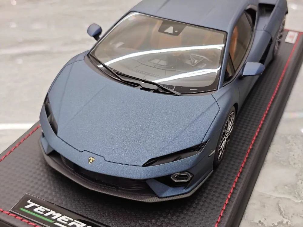 MR Collection Lamborghini 2024 Temerario AP Blue 1:18 – Collectible Resin Model Resin