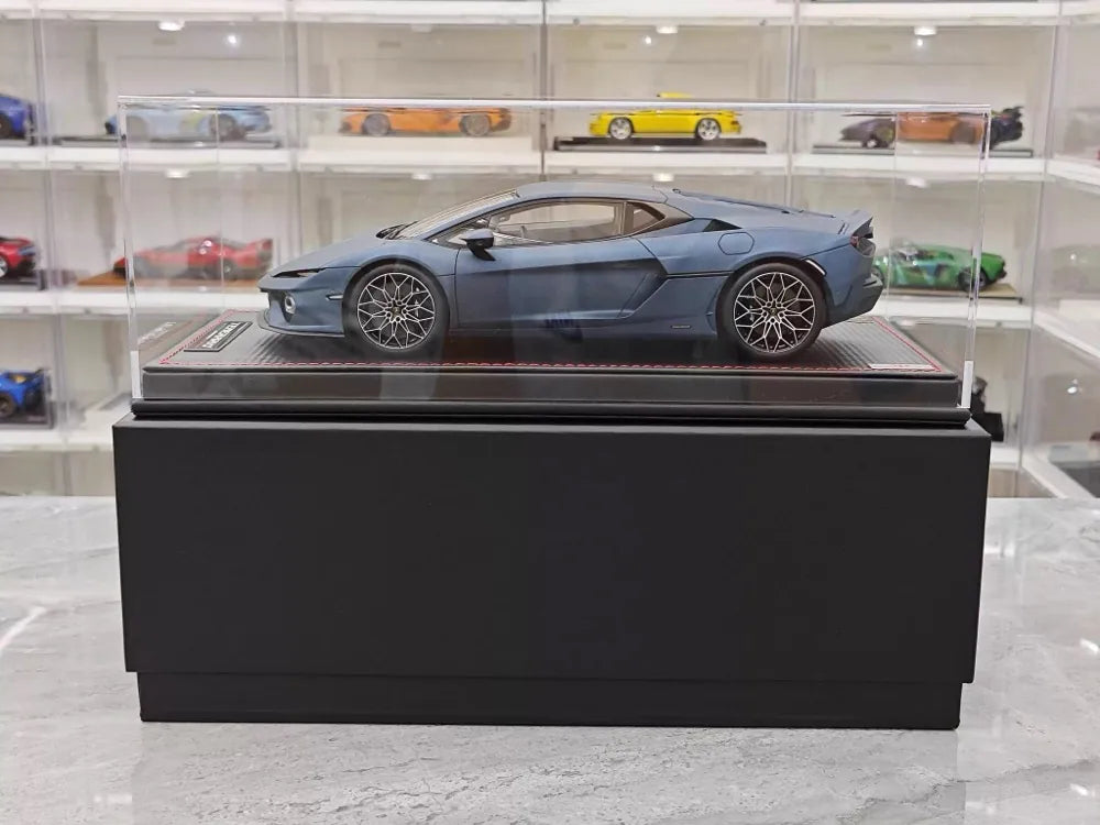 MR Collection Lamborghini 2024 Temerario AP Blue 1:18 – Collectible Resin Model Resin
