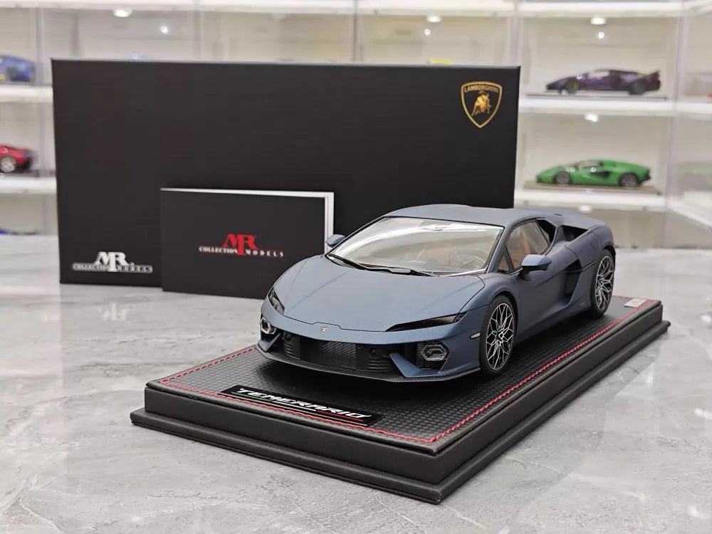 MR Collection Lamborghini 2024 Temerario AP Blue 1:18 – Collectible Resin Model Resin
