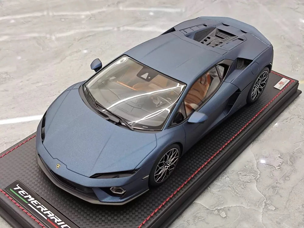 MR Collection Lamborghini 2024 Temerario AP Blue 1:18 – Collectible Resin Model Resin
