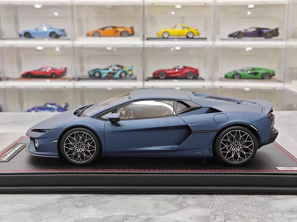 MR Collection Lamborghini 2024 Temerario AP Blue 1:18 – Collectible Resin Model Resin