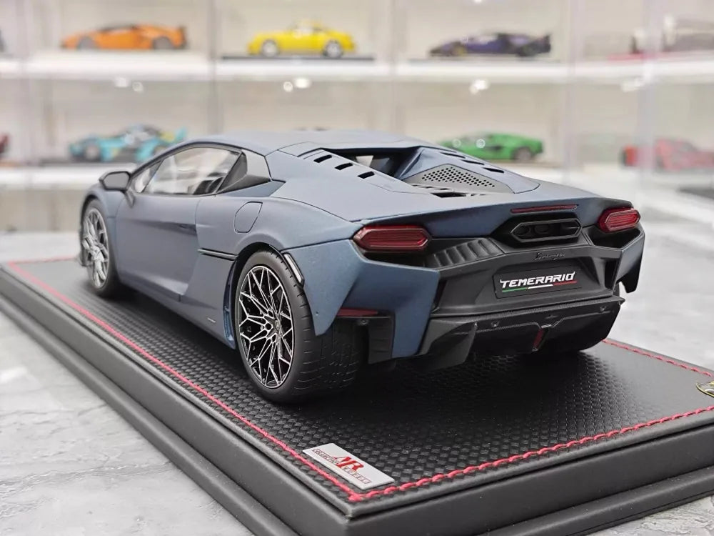 MR Collection Lamborghini 2024 Temerario AP Blue 1:18 – Collectible Resin Model Resin