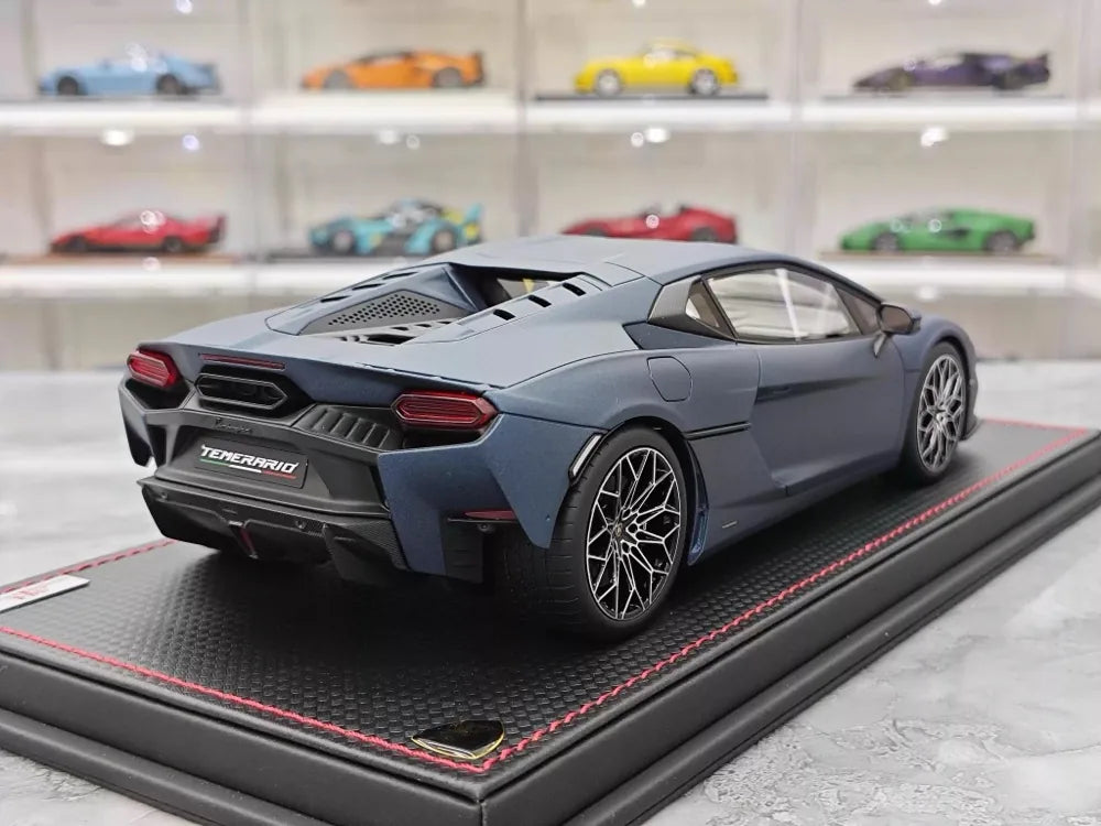 MR Collection Lamborghini 2024 Temerario AP Blue 1:18 – Collectible Resin Model Resin