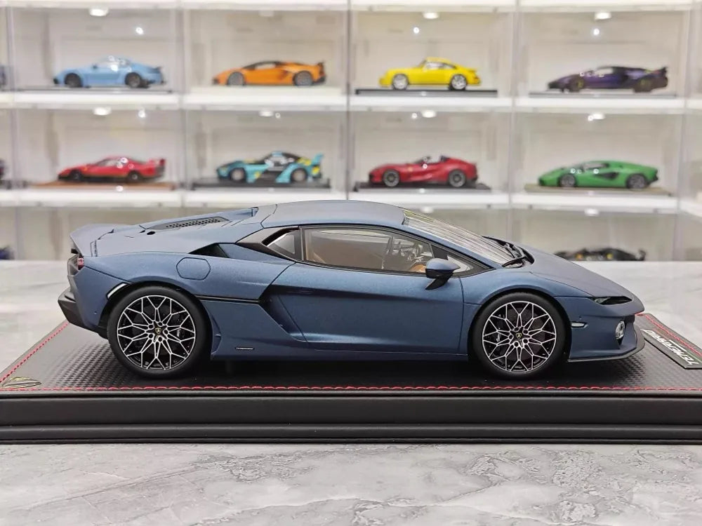 MR Collection Lamborghini 2024 Temerario AP Blue 1:18 – Collectible Resin Model Resin