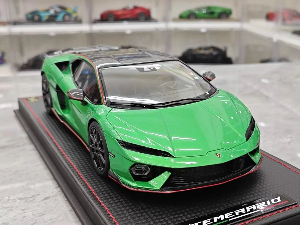 MR Collection Lamborghini 2024 Temerario AP Green 1:18 – Collectible Resin Model Resin