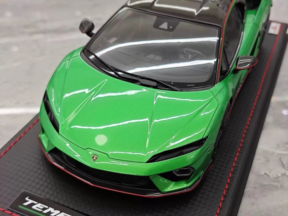 MR Collection Lamborghini 2024 Temerario AP Green 1:18 – Collectible Resin Model Resin
