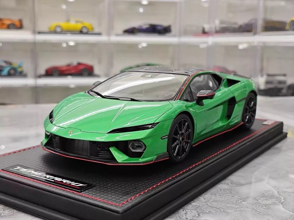 MR Collection Lamborghini 2024 Temerario AP Green 1:18 – Collectible Resin Model Resin