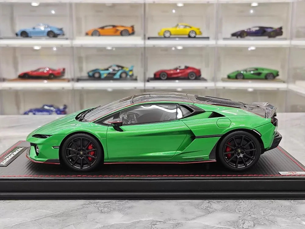 MR Collection Lamborghini 2024 Temerario AP Green 1:18 – Collectible Resin Model Resin