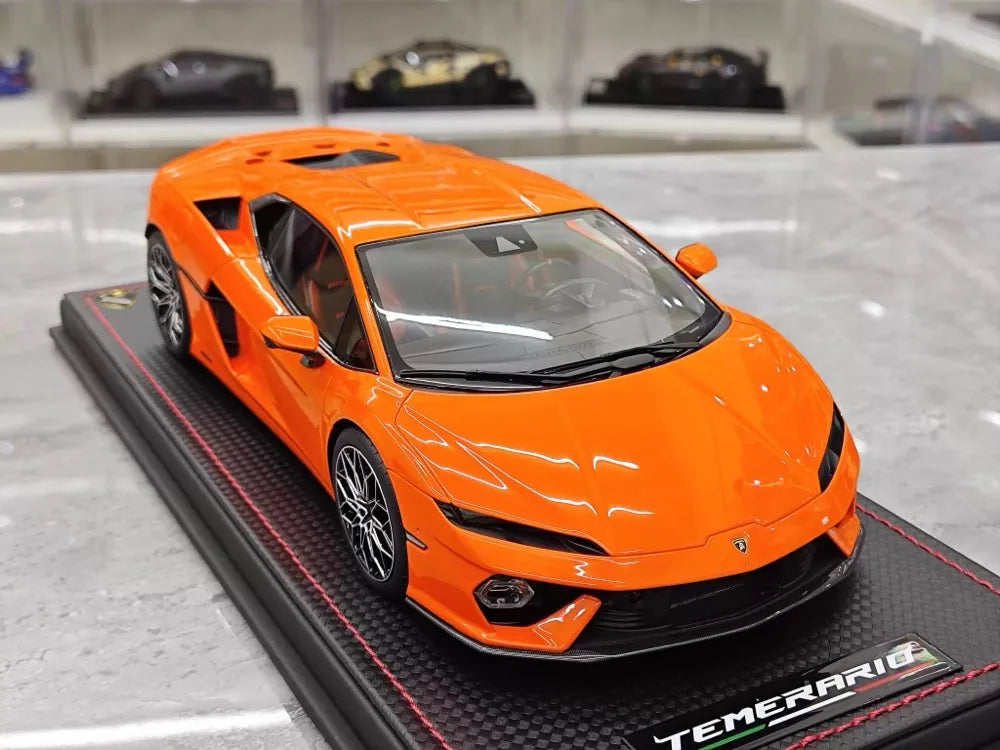 MR Collection Lamborghini 2024 Temerario AP Orange 1:18 – Collectible Resin Model Resin