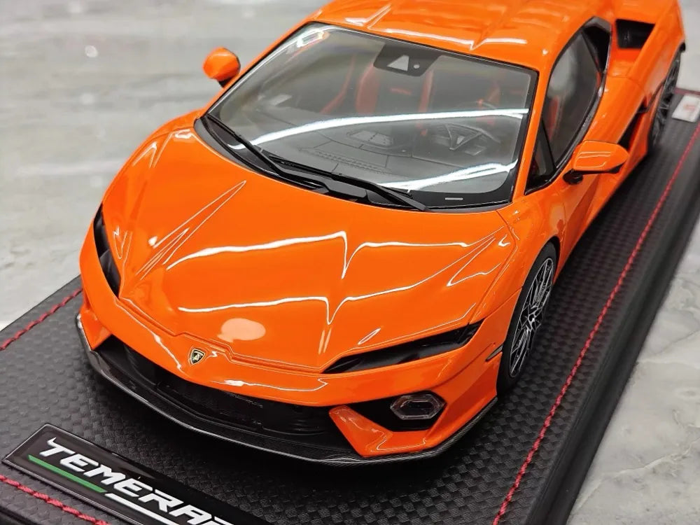 MR Collection Lamborghini 2024 Temerario AP Orange 1:18 – Collectible Resin Model Resin