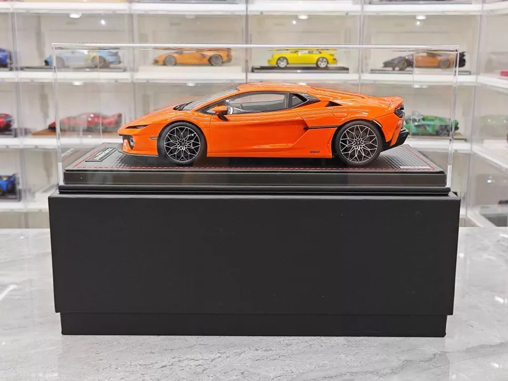 MR Collection Lamborghini 2024 Temerario AP Orange 1:18 – Collectible Resin Model Resin