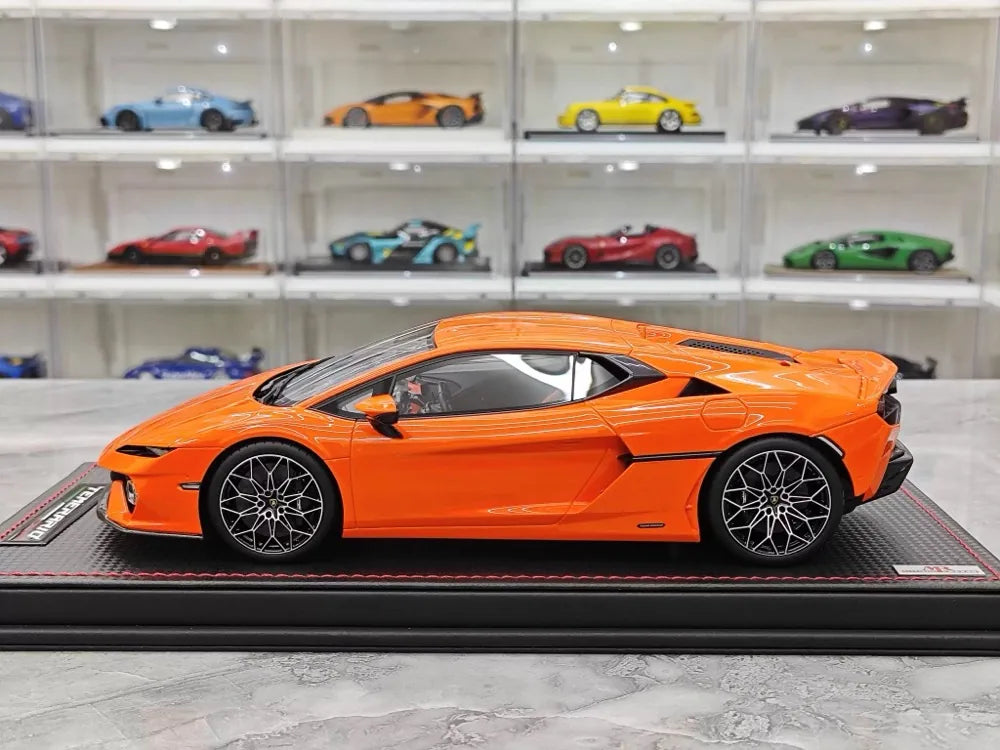 MR Collection Lamborghini 2024 Temerario AP Orange 1:18 – Collectible Resin Model Resin