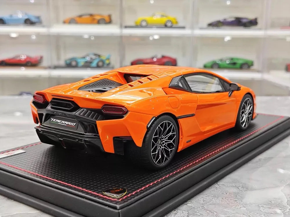 MR Collection Lamborghini 2024 Temerario AP Orange 1:18 – Collectible Resin Model Resin