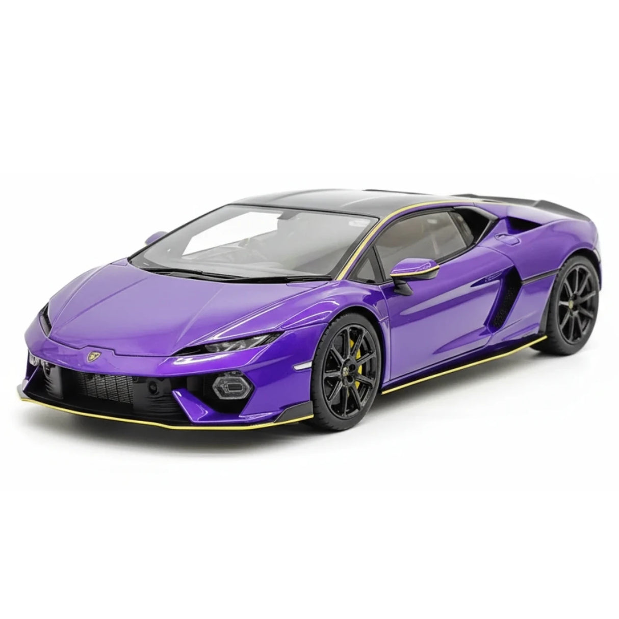 MR Kolekcja Lamborghini 2024 Temerario AP Purple 1:18 – kolekcjonerska żywica modelowa żywicowa (MR Collection)