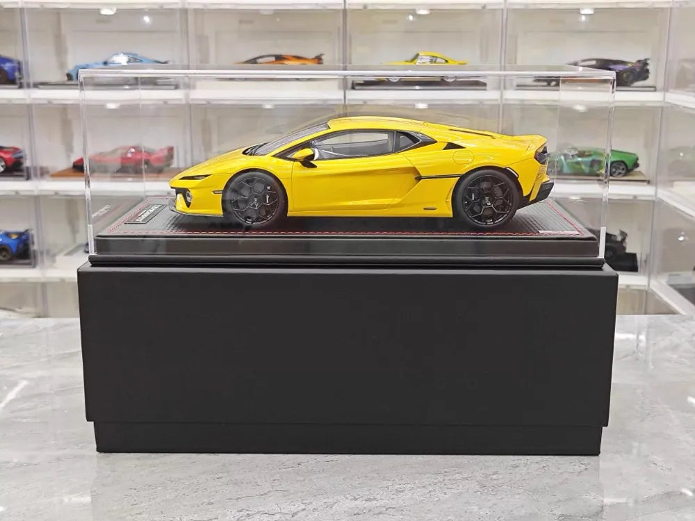 MR Collection Lamborghini 2024 Temerario AP Yellow 1:18 – Collectible Resin Model Resin