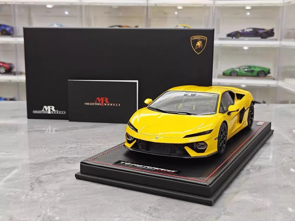 MR Collection Lamborghini 2024 Temerario AP Yellow 1:18 – Collectible Resin Model Resin