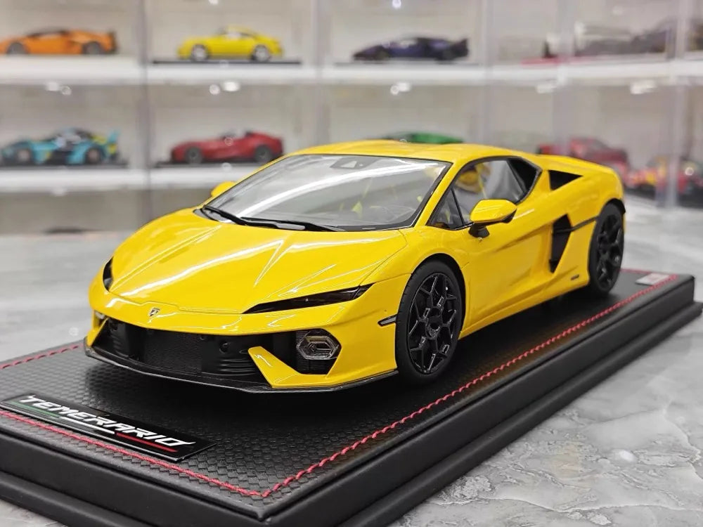MR Collection Lamborghini 2024 Temerario AP Yellow 1:18 – Collectible Resin Model Resin