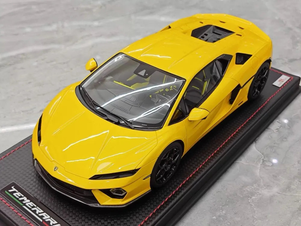 MR Collection Lamborghini 2024 Temerario AP Yellow 1:18 – Collectible Resin Model Resin