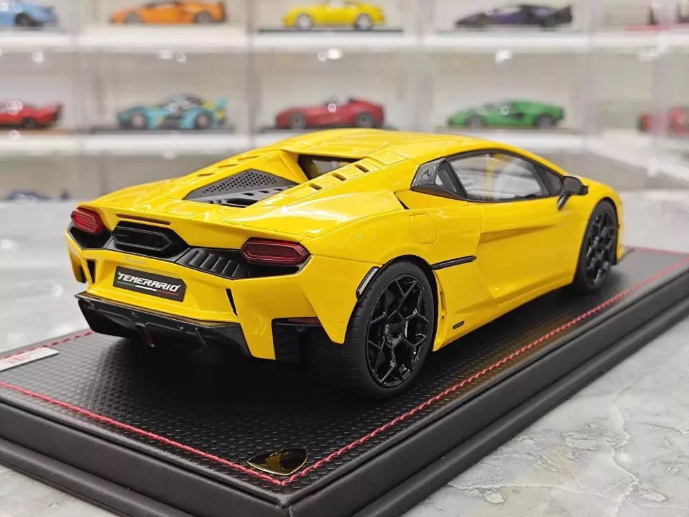 MR Collection Lamborghini 2024 Temerario AP Yellow 1:18 – Collectible Resin Model Resin