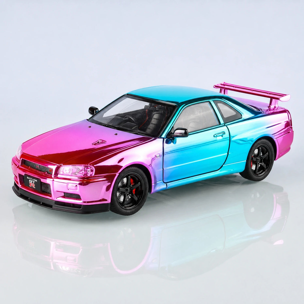 Nissan 1999 Skyline GT-R R34 roze Gradient 1:24 – diecast displaymodel
