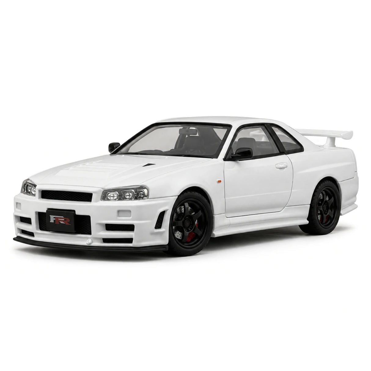 Nissan 1999 Skyline GT-R R34 wit 1:24 – diecast displaymodel