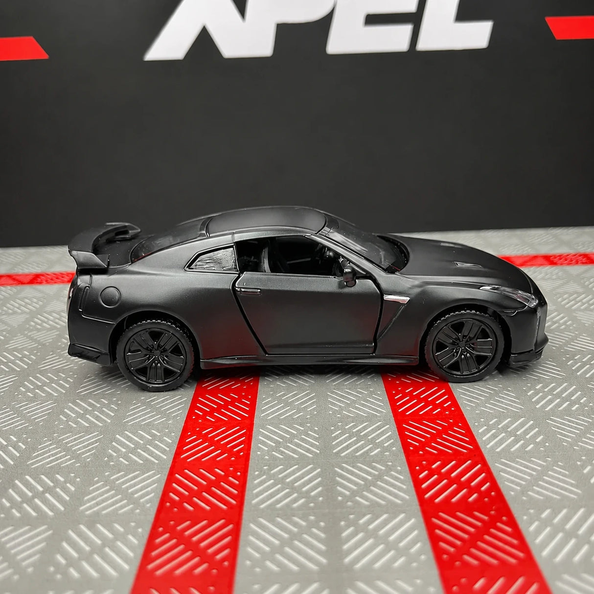 Nissan 2007 GT-R R35 Matte أسود 1:36 – نموذج عرض معدني مصبوب