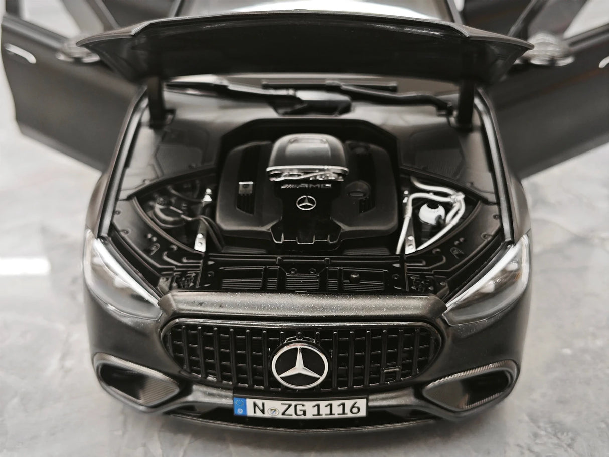 NZG Mercedes-AMG 2023 S 63 E Performance V223 Nightblack Magno 1:18 – Druckguss-Sammlermodell