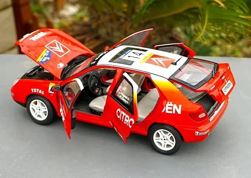 Citroen 1998 Xsara WRC Rally #14 1:18 model kolekcjonerski odlewany z metalu OEM - widok 2