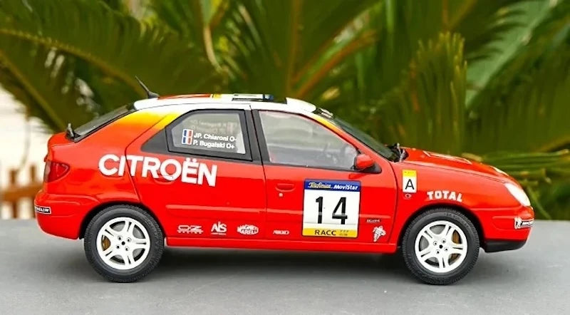 Citroen 1998 Xsara WRC Rally #14 1:18 model kolekcjonerski z odlewu metalowego autorstwa OEM - widok 4