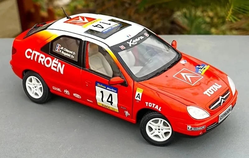 Citroen 1998 Xsara WRC Rally #14 1:18 model kolekcjonerski odlewany od OEM - widok 5