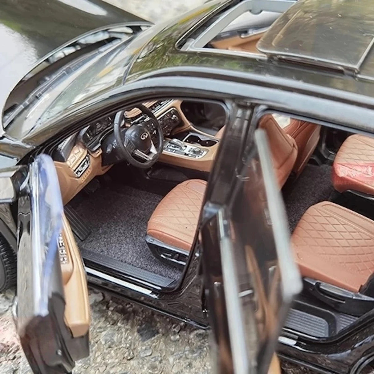 OEM Infiniti 2022 QX60 بلاك 1:18 – نموذج معدني قابل للجمع من القالب المصبوب