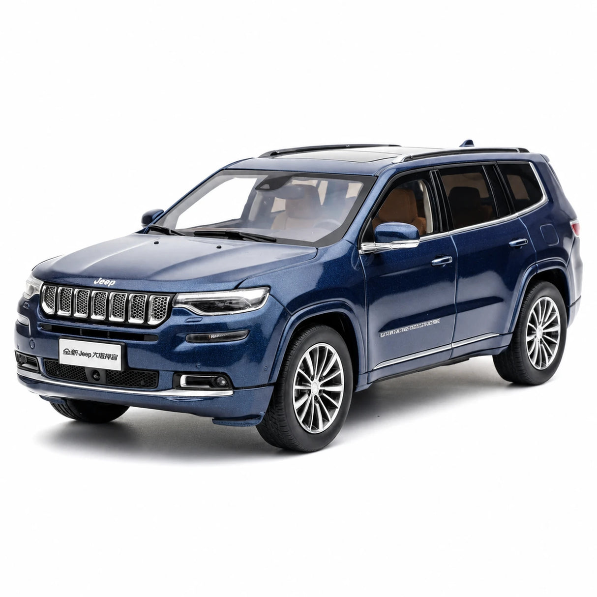 OEM Jeep 2018 Grand Commander Blue 1:18 – Kolekcjonerski model odlewany