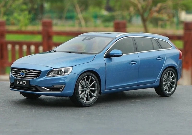 OEM Volvo 2014 V60 Blue 1:18 – Kolekcjonerski model odlewany