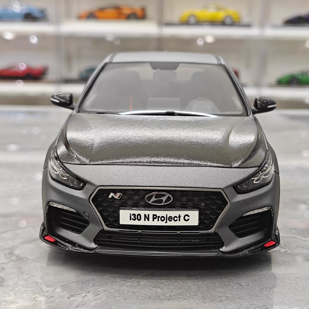 OTTO Hyundai 2019 i30 N Project C Gray 1:18 – راتنج نموذجي قابل للجمع