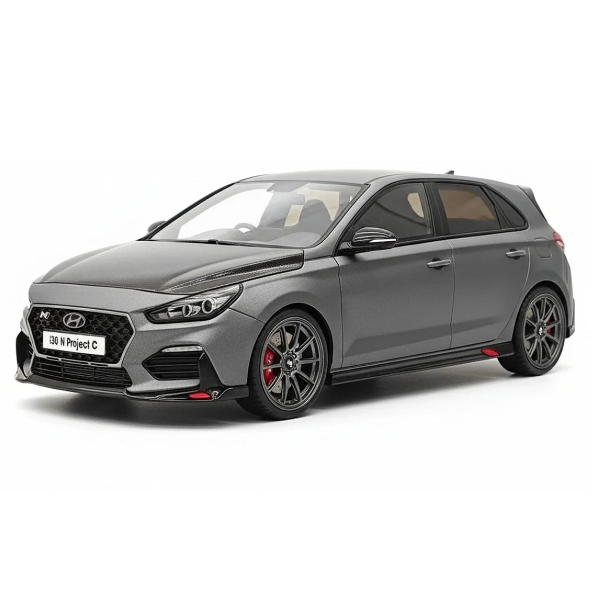 OTTO Hyundai 2019 i30 N Project C Gray 1:18 – راتنج نموذجي قابل للجمع