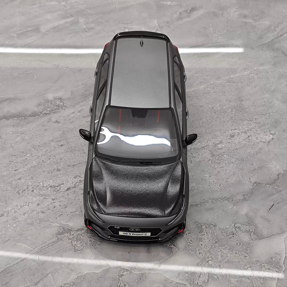 OTTO Hyundai 2019 i30 N Project C Gray 1:18 – راتنج نموذجي قابل للجمع