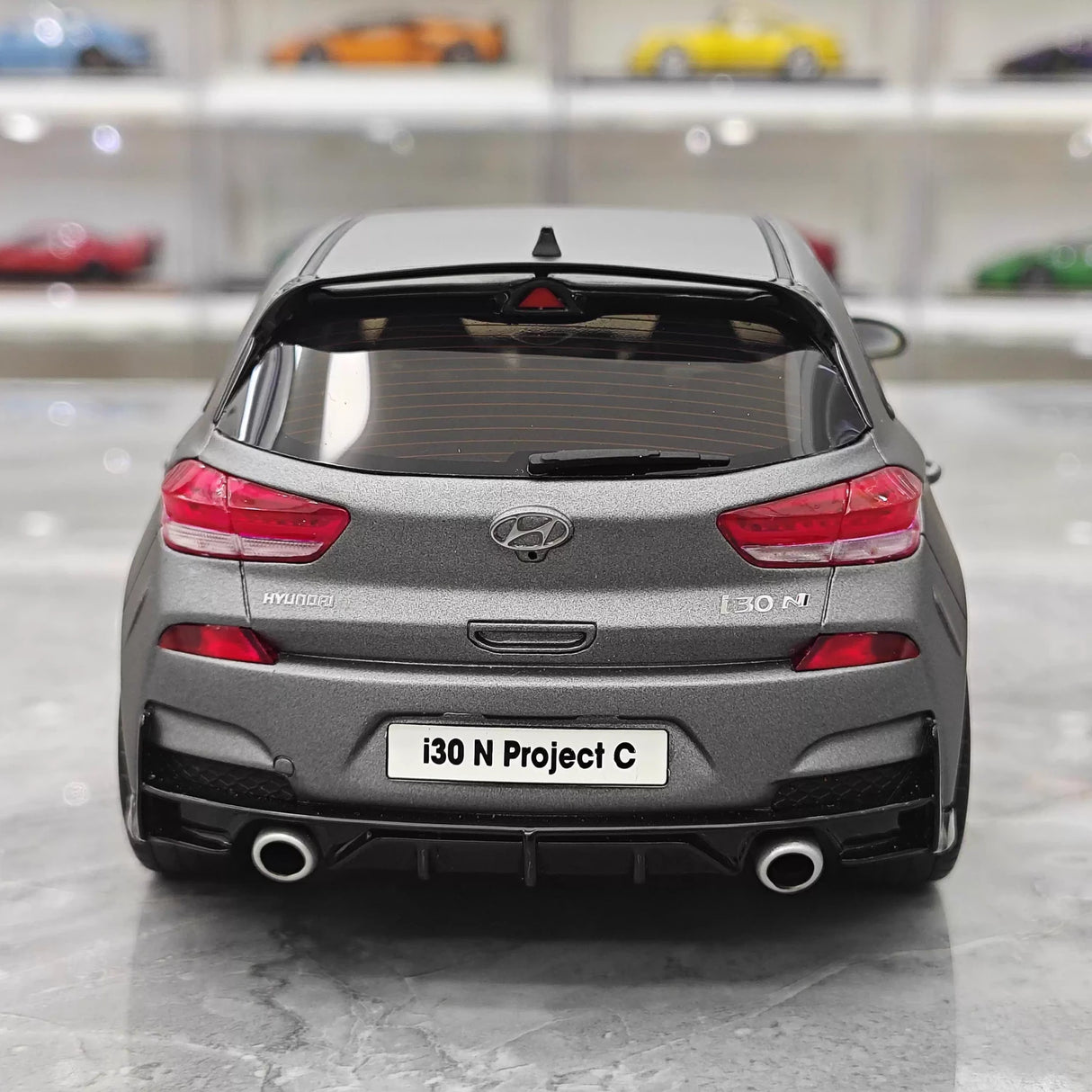 OTTO Hyundai 2019 i30 N Project C Gray 1:18 – راتنج نموذجي قابل للجمع